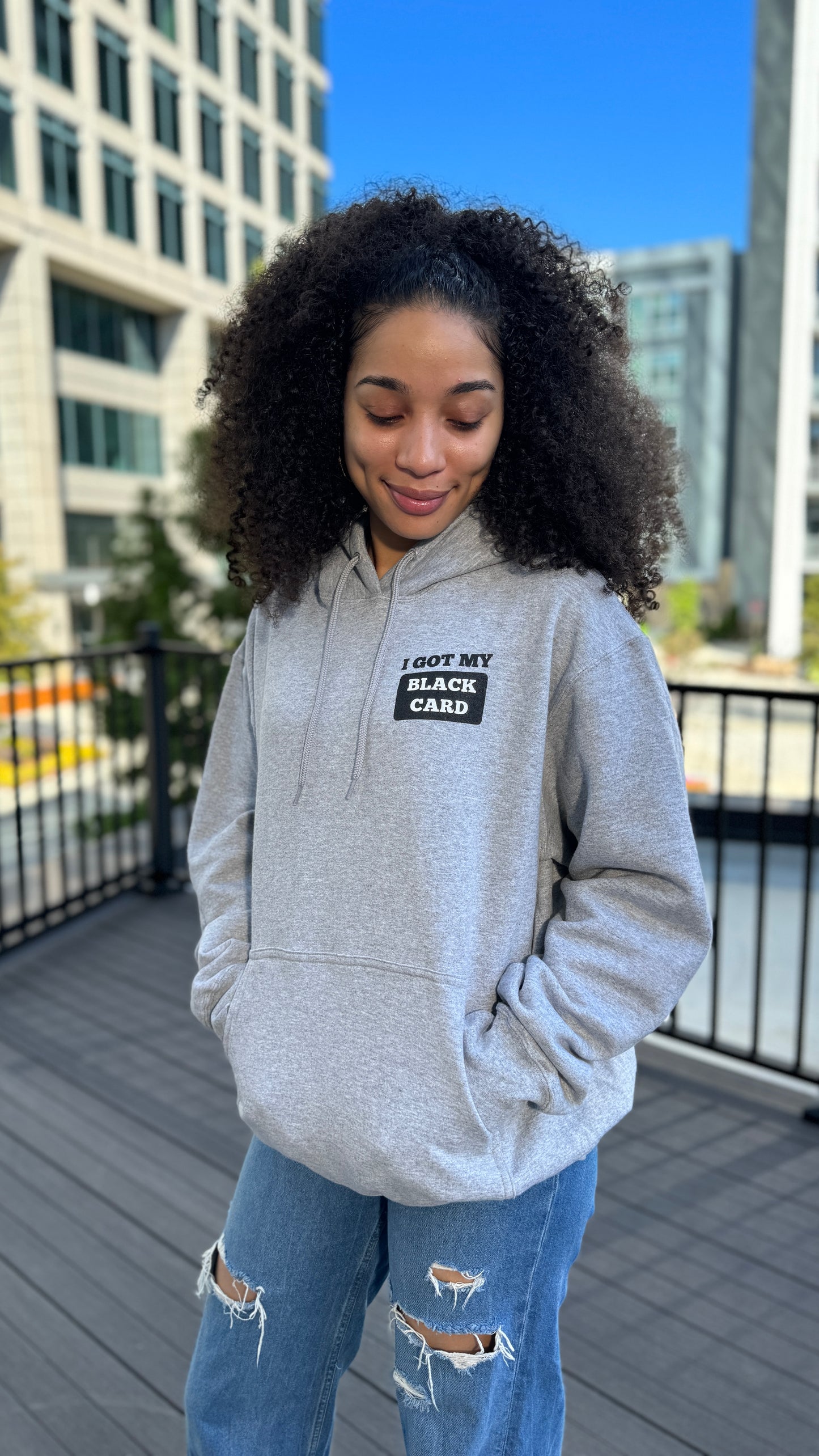 Black Card Hoodie