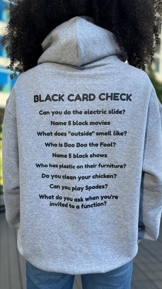 Black Card Hoodie